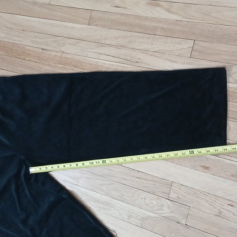 SPORT SAVVY BLACK VELVET PANTS XL